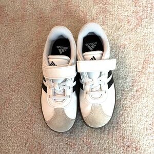 Adidas Kids White and Black Sneakers